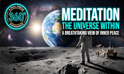 360° VR Meditation: The Universe Within | Earth Viewed from the Moon