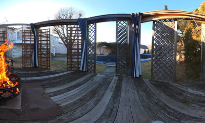 Quiet time netx to a Bonfire  - VR 360