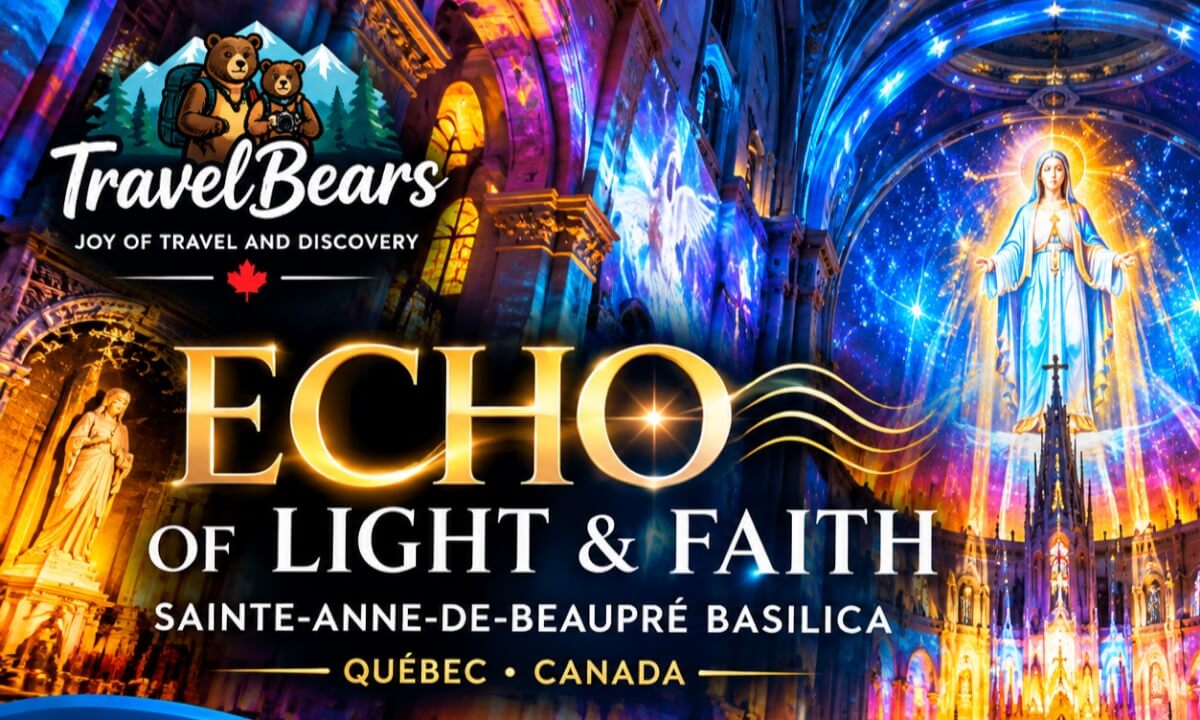 Echo of Light & Faith ✨ | A Breathtaking 360° VR Journey Inside Sainte-Anne-de-Beaupré Basilica, Québec 🇨🇦 | TravelBears