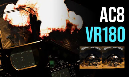 ACE COMBAT 8: Mirage 2000 | VR180 Machinima