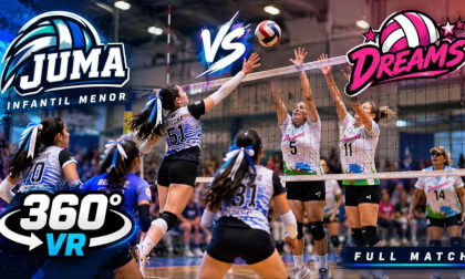 JUMA vs DREAMS | Full Girls' Volleyball Match in 360° VR | Mexico
