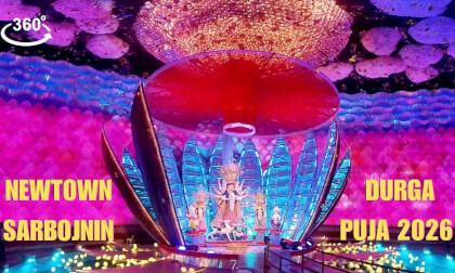 Newtown Sarbojonin Durga Puja 2026 | 360°VR Pujo