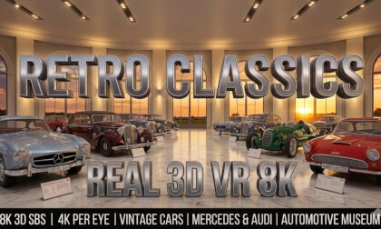 Automotive Museum: 1900s to 1980s Legends | 8K 3D VR