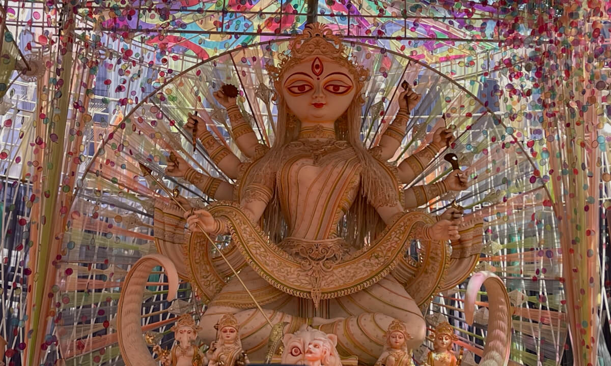 Durga Puja Kolkata, India - October 2023-VR180 3D