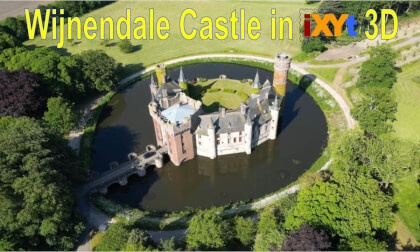 Kasteel van Wijnendale,  West Flanders,  Belgium in 3D SBS LR relax video for VR