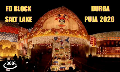FD block Salt Lake Durga Puja 2026 | 360°VR Pujo