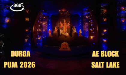 AE block part 2 Salt Lake Durga Puja 2026 | 360°VR Pujo