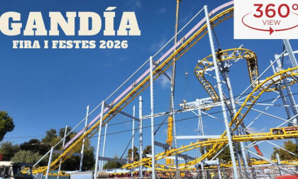 Fira i Festes Gandia 2026 | Fira i Festes Fairground Construction in 360 Degrees Gandia, Spain