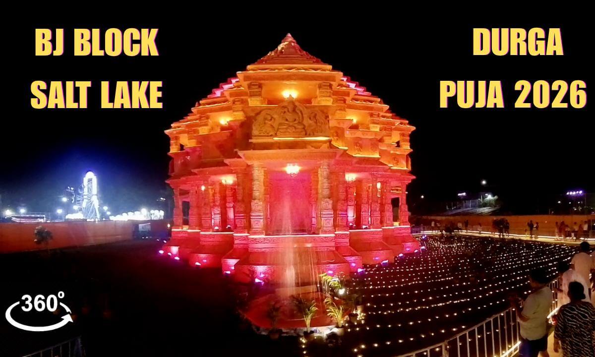 BJ block Salt Lake Durga Puja 2026 | 360°VR Pujo