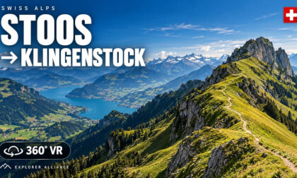Stoos to Klingenstock 🇨🇭  Swiss Alps in 360°  Drone Experience