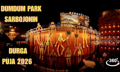 DumDum Park Sarbojonin Durga Puja 2026 | 360°VR Pujo
