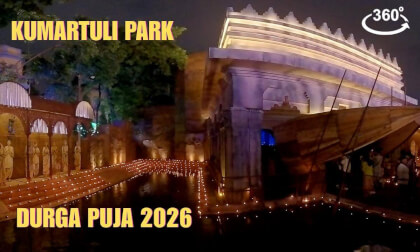 Kumartuli Park Durga Puja 2026 | 360°VR Pujo