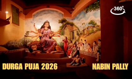 Nabin Pally Durga Puja 2026 | 360°VR Pujo