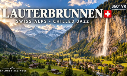Lauterbrunnen, Switzerland 🇨🇭  Immersive 360° Look around the Nature