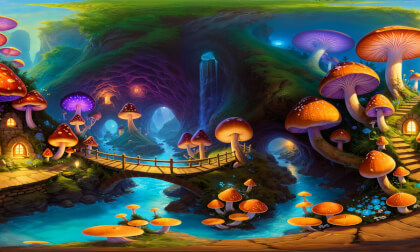 Discovering the Underground Mushroom Kingdom [VR 360º Immersive World]