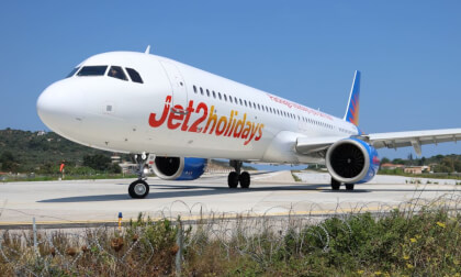 Jet2 Holidays, Airbus A321, departing sunny Skiathos