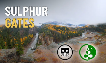 Sulphur Gates | Where Two Rivers Meet in the Alberta Rockies | VR180