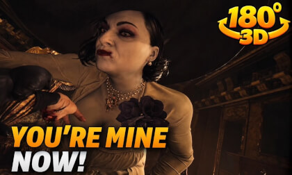 Lady Dimitrescu’s First Encounter in VR180 3D! | Resident Evil Village