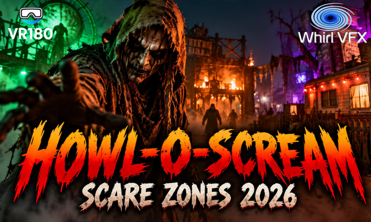 Howl-O-Scream 2026 Scare Zones | SeaWorld Orlando | 8K VR180 3D