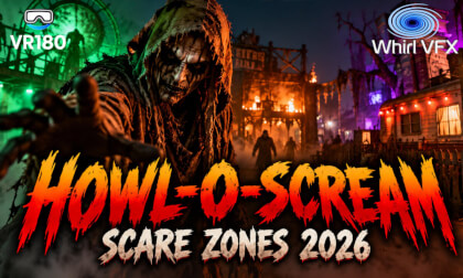 Howl-O-Scream 2026 Scare Zones | SeaWorld Orlando | 8K VR180 3D