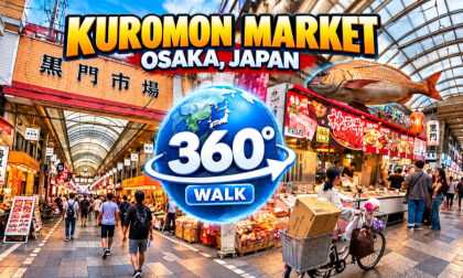 A walk through Kuromon Market Osaka