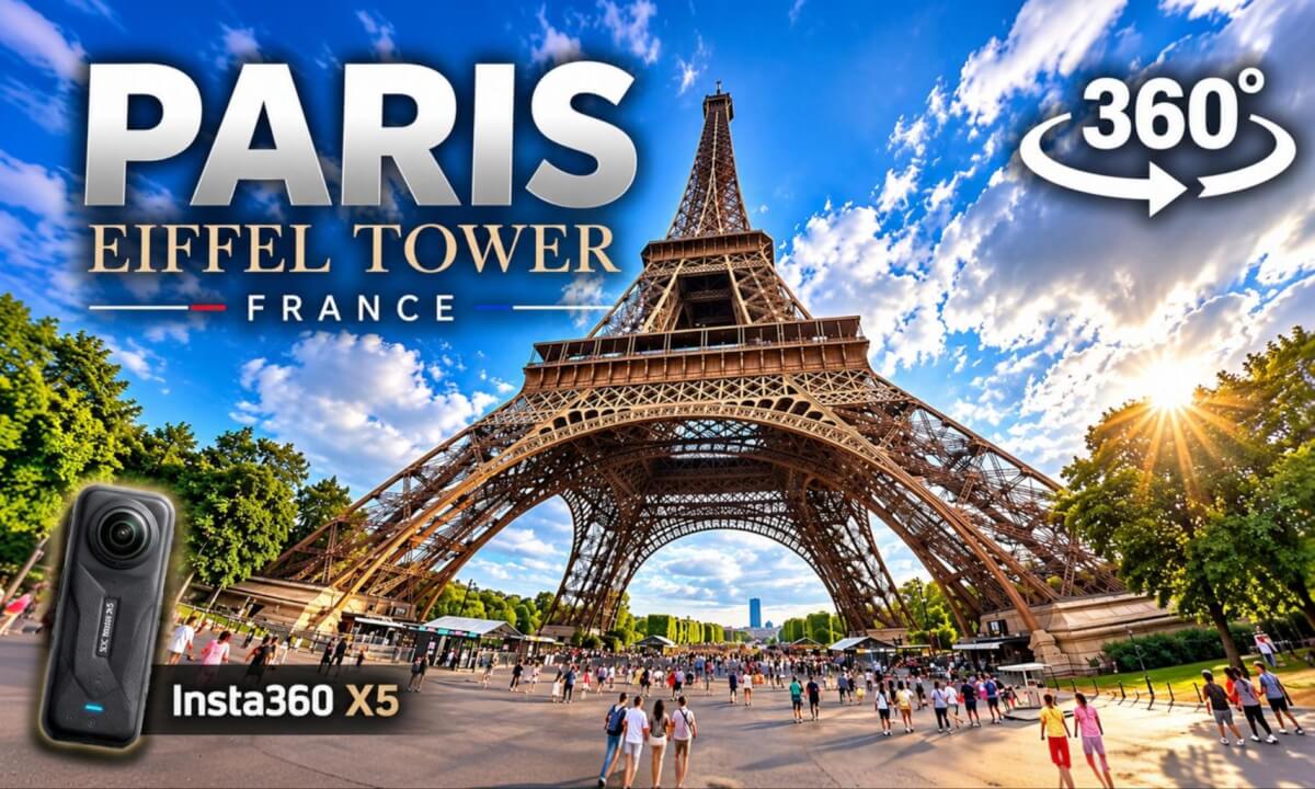 Close-up view from the Eifeltower in Paris, France