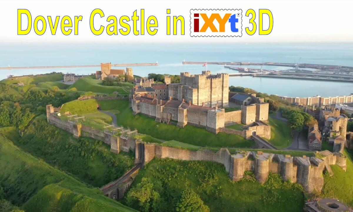 Dover Castle, Kent, England in 3D SBS LR relax video for VR