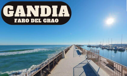 Gandia, Spain 🇪🇸 | 360° POV Walk to Grao de Gandia Lighthouse 🚶‍♂️🌊