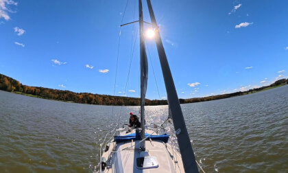 (8k)(360)(Part1), Nice cool fall day for sailing. Gusty Winds, Saturday 10/17/2026 at 2:22pm.