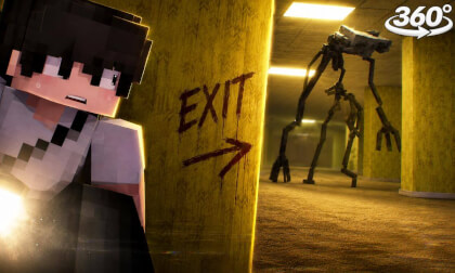 WE GOT TRAPPED IN THE BACKROOMS ?.. MINECRAFT 360° VR