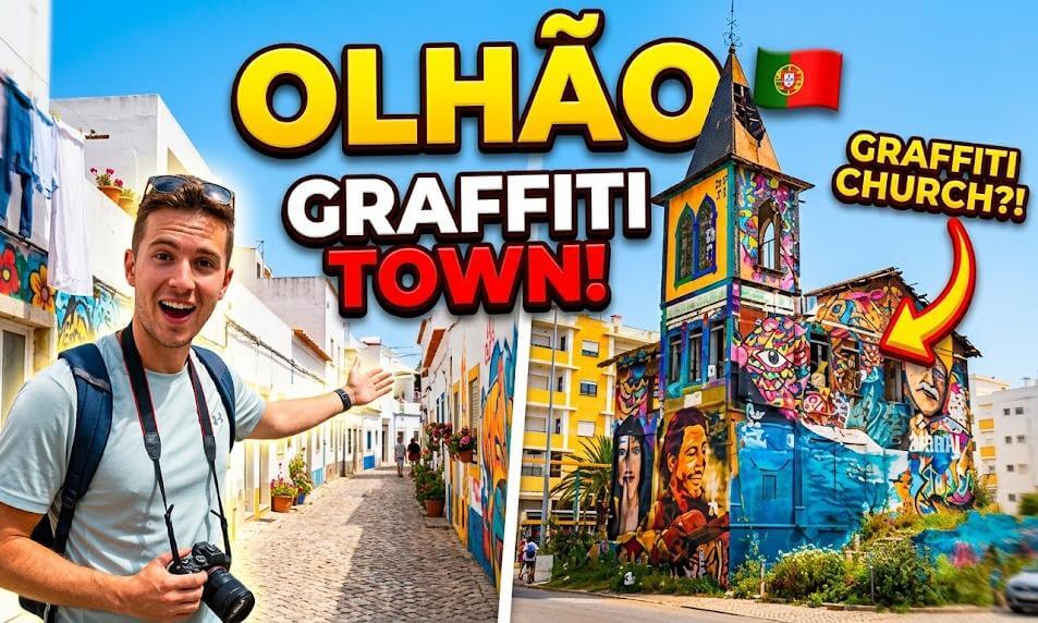 Olhão Walking Tour 360: Famous Spots, Hidden Graffiti Streets & More!