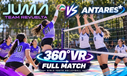 JUMA vs ANTARES | Full Match in 360° VR | Girls Youth Volleyball