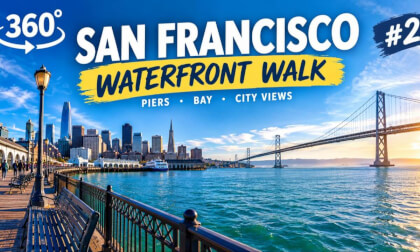 San Francisco Waterfront 360° Walk 🇺🇸 | Exploring the Piers & Bay Views in 8K VR #2