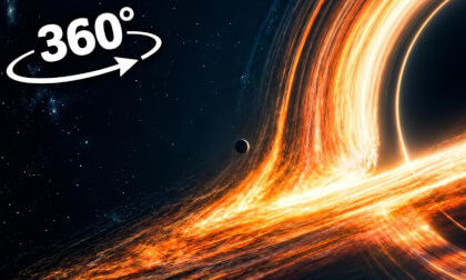 360VR 8K Falling into a Supermassive blackhole  GARAGANTUA