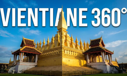 Pha That Luang, Vientiane, Laos 🇱🇦 | 8K 360° Walking Tour | Explore the Golden Stupa of Laos in VR