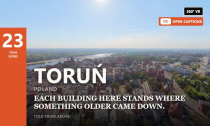Built Where the Walls Came Down — 360° VR guided tour 23/1000 · Toruń, Poland · captions