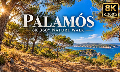Palamós, Spain - Mediterranean Nature Walk in 8K 360° VR