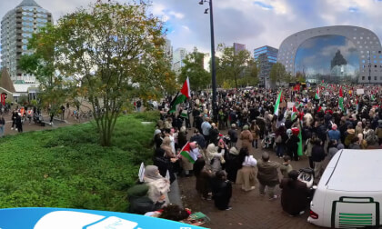 Protests in the Rotterdam  Netherlands Supporting Gaza with VR 360 Technology Part 1 VR Video Protests in the Rotterdam  Netherlands Supporting Gaza with VR 360 Technology Part 1 VR
