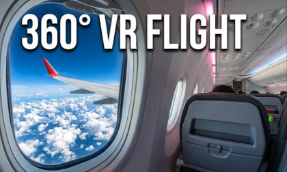 FLIGHT IN A PASSENGER PLANE | FLY EXPIRIENCE 4K | surround sound | immersive experience 360°