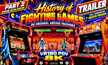 TRAILER History of Fighting Games in First-Person 8K VR180 POV! Original Arcade Machines in Warsaw Arcade Museum
