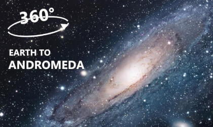 360 VR : Diccumentry to the core of Andromeda Galaxy | Journey | 8K