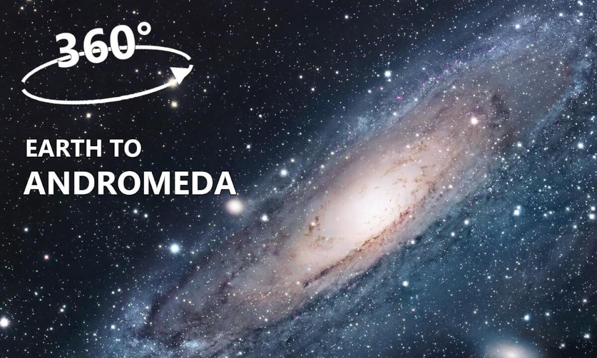 360 VR : Diccumentry to the core of Andromeda Galaxy | Journey | 8K