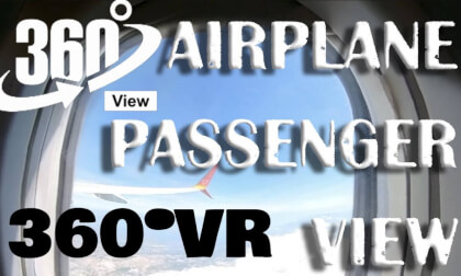 FLIGHT IN A PASSENGER PLANE | FLY EXPIRIENCE VR360 | surround sound | immersive experience 360°