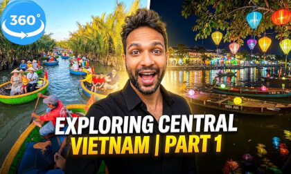 Exploring Central Vietnam 🇻🇳 | Part 1 | ✨ Caves, Colorful Boats & Glowing Lanterns! 🛶🏮 | 8K 360 VR