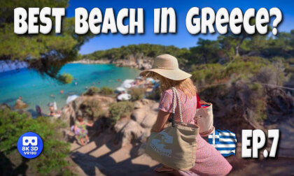 VR180 3D 8K | VLOG 25 | Is This The BEST Beach in Greece? 🇬🇷