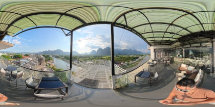 The tallest building in Vang Vieng with the best view 360‘ video.