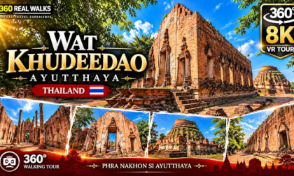 Wat Khudeedao (Wat Kudee Dao) Ayutthaya Thailand 🇹🇭  Ancient Temple Ruins in 360° 8K  DJI Osmo 360 II Walking Tour