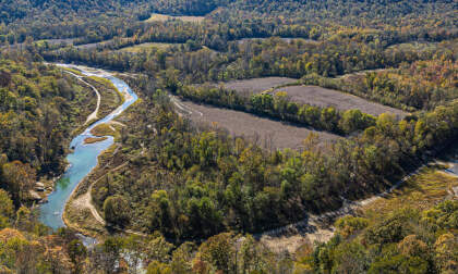 Above Oil Center on Fishing Creek, West of Somerset, Kentucky