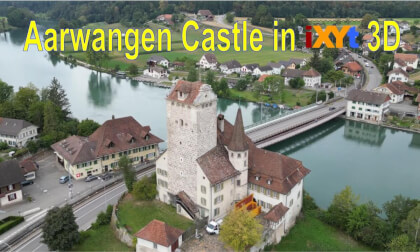 Aarwangen Castle, Bern, Switzerland in 3D SBS LR relax video for VR