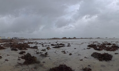 Harve des Pas Beach, Jersey, Backend of Storm Austen